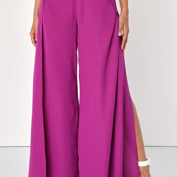 Magenta Two-Piece Jumpsuit - Lulu’s NWT - Picture 2 of 7